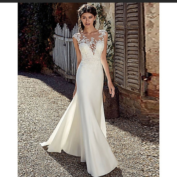 Beautiful A Line Wedding Dress lightinthebox